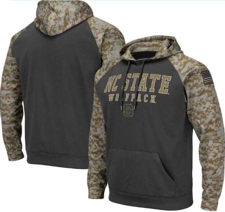 Men's NC State Wolfpack Gray Camo Pullover Hoodie,We sell and wholesale Men's NC State Wolfpack Gray Camo Pullover Hoodie on line form chian!